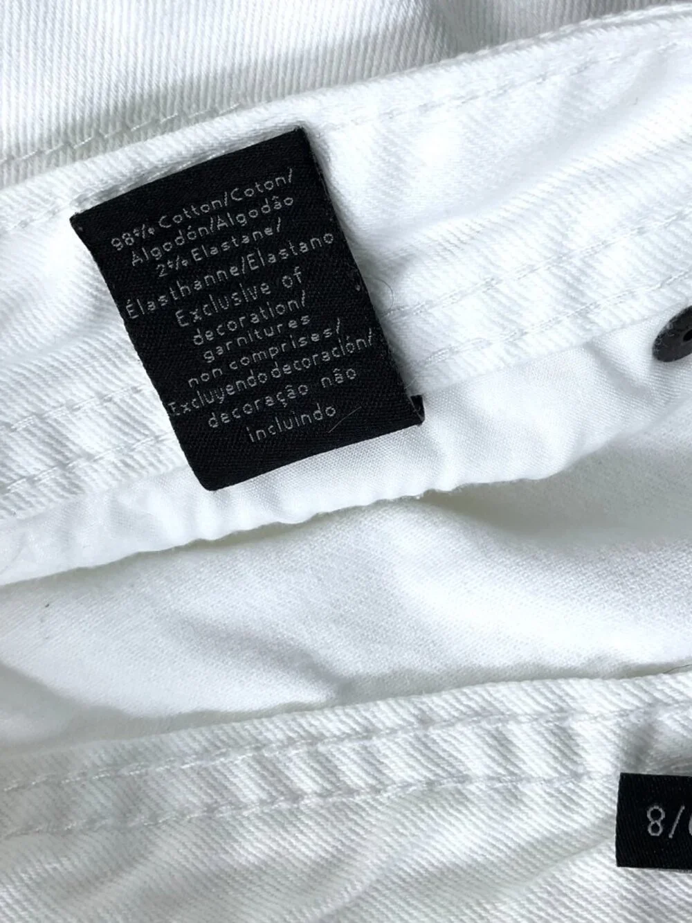 Calvin Klein White Jeans Skinny Cropped Denim (29, 8)